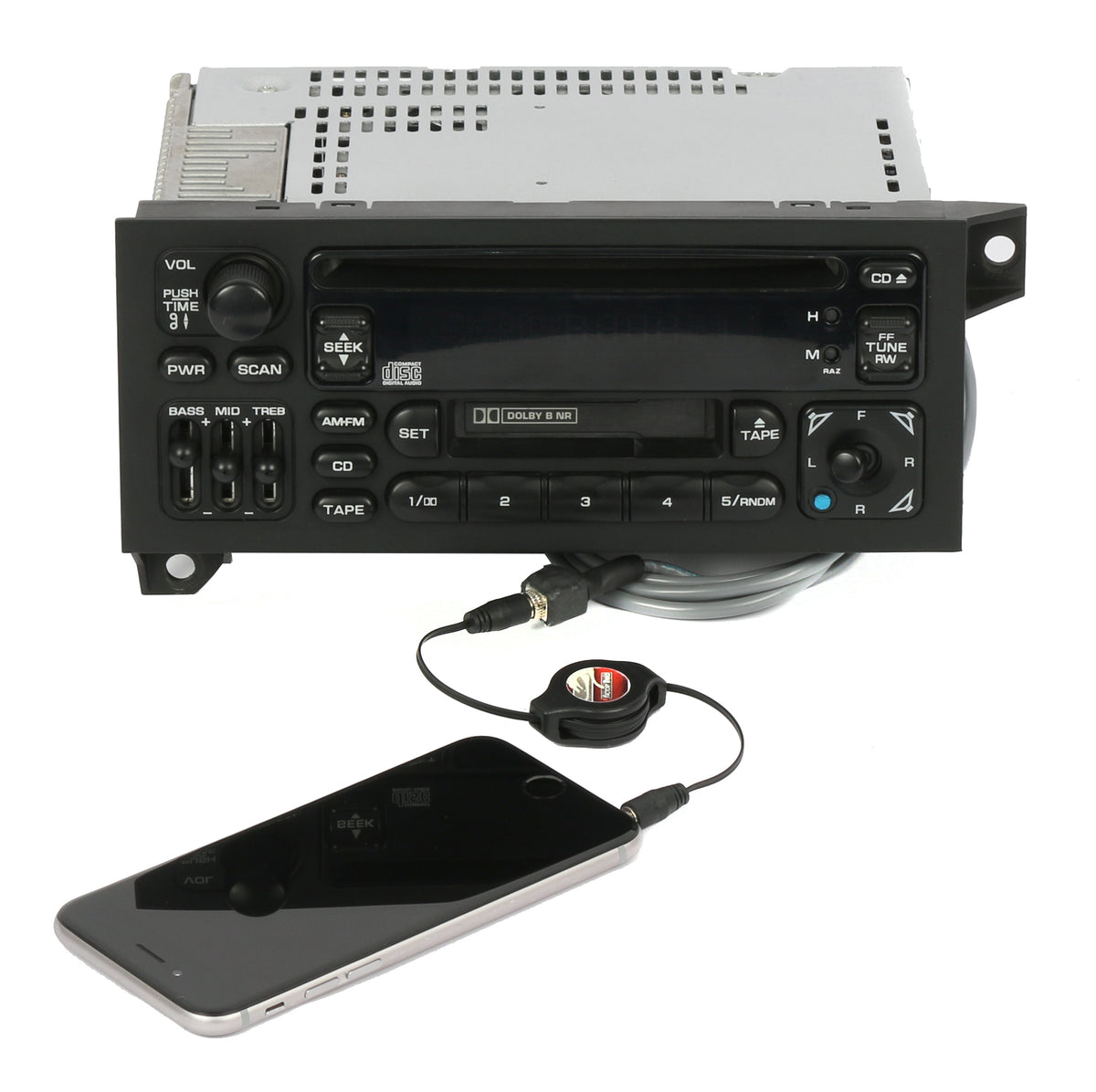 AM FM - Casete de CD con música Bluetooth compatible con Dodge Chrysler  Jeep P04858540 Twin RAZ 98-02