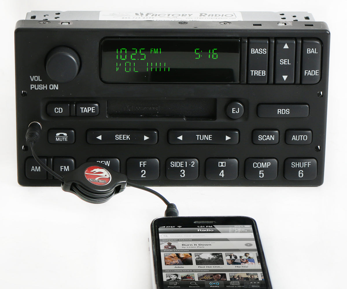 Ford F-150 2000-2004 Radio AM FM Cassette W CD Controls Aux Input YL3F ...