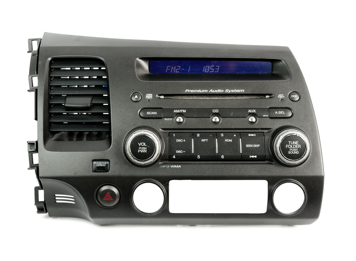 2006-2008 Honda Civic AM FM XM MP3 Radio CD Player Part 39100-SVA-A11 ...