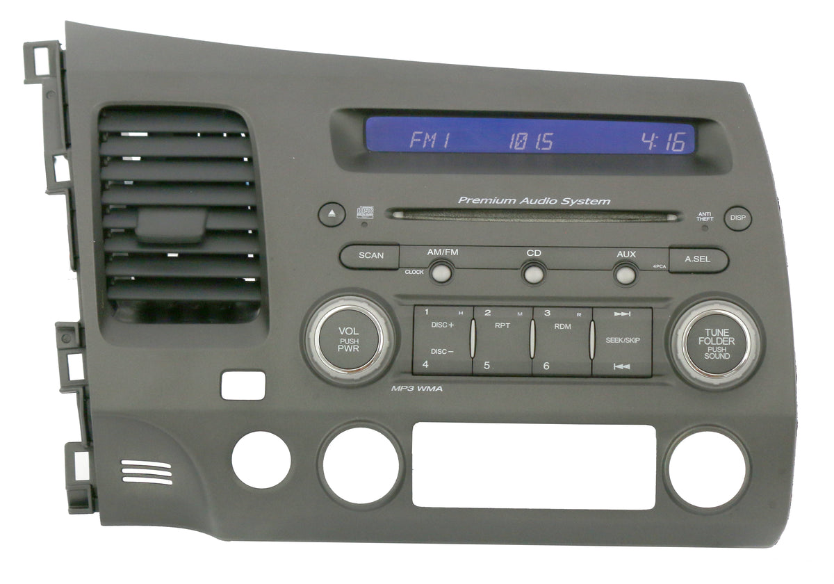 2009-2011 Honda Civic Radio AM FM MP3 CD Satellite Capability 39100-SV ...