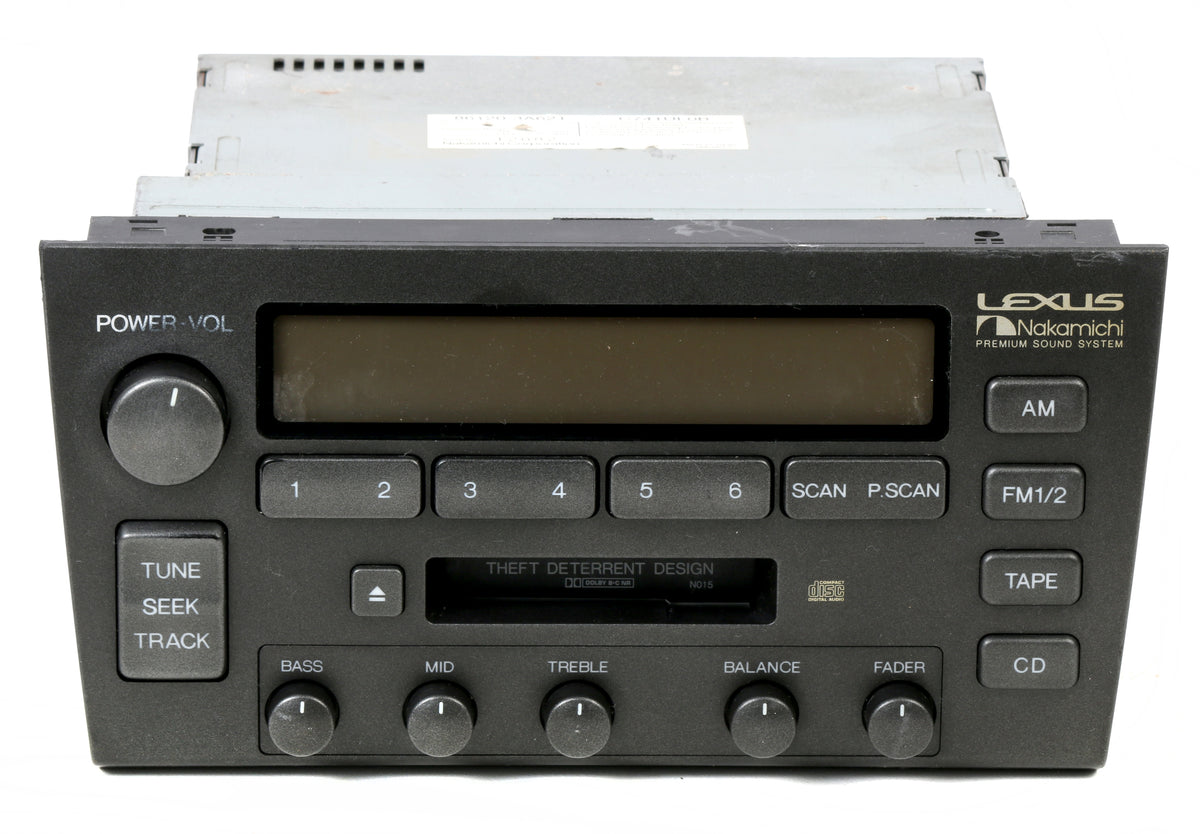 1998-2000 Lexus GS300 GS400 Receiver with Cassette Player 861203A620 ...