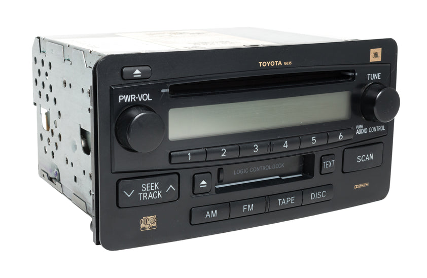 2002-2004 Toyota Sequoia AM FM Radio Cassette CD Player 86120-0C110 Fa ...